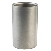 product of TableCraft 12055 Wine Bucket Cooler, Double-Wall Stainless Steel, 4.75"x4.75"x7.875" Bar Design