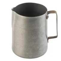 product of TableCraft Products 12059 - 36oz Stainless Steel Creamer Pitcher, Gold PVD Handle, Frothing Cup