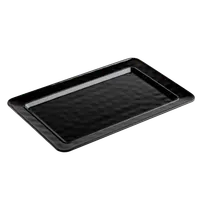 product of TableCraft Products 12069 - Ridge Collection Black Melamine Platter, 17" x 11" x 1", Rectangular