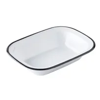 product of TableCraft Products 12084 Canteen Serving Pan, 30oz, 9.5"x7"x2", Rectangular Melamine White