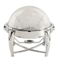 product of TableCraft Products 12186 - 6 Qt Roll Top Chafer, 19.5" x 19.5" x 19" Stainless Steel, Stackable