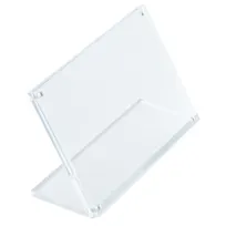 product of TableCraft Products 12211 Acrylic Sign Holder with Inset Magnets, 5.75" x 2.5" x 4", Clear