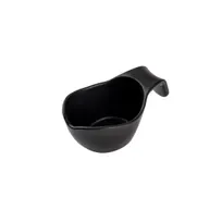 product of TableCraft Products 12273 Gravy Sauce Boat, 5 oz., 5.5" x 3.125" x 2.25", Black Melamine, Stackable
