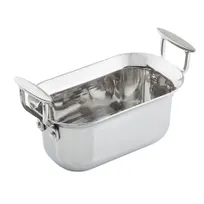 product of TableCraft 123510 - 3-Qt Stainless Steam Table Pan, 11" x 5-7/8" x 4", Induction, Dishwasher Safe