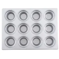 product of TableCraft Products 12476 Muffin Pan - 12-Cup, 6 oz, 18" x 13" x 2", Steel, Non-Stick