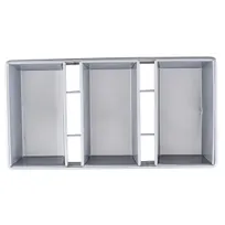 product of TableCraft Products 12486 - 3-Compartment Bread Loaf Pan 18.125"x9.25"x2.75" Steel Non-Stick 52 oz