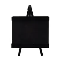 product of TableCraft Products 12527 - Painted Wood Sign Board, 7"x6.5"x9.5", 7"x4.5" Chalkboard, Black