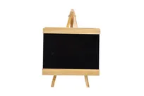 product of TableCraft Products 12528 Tabletop Sign Board, 7" x 6.5" x 9.5" Paulownia 7" x 4.5" Chalkboard Black