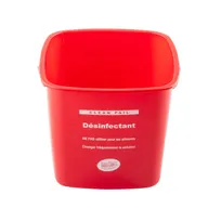 product of TableCraft Products 12540 - 6 Qt Green HDPE Pail 8.75"x8.25"x7.375", Sanitizer, White Imprint
