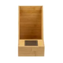 product of TableCraft Products 12643 Airpot Rack, 7" x 10.875" x 10.75", Bamboo + Drip Tray, Holds 1 Airpot