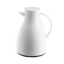 product of TableCraft 12664 Beverage Server, 50oz, 7.75"x6.75"x10.125", Frosted White, Vacuum Insulated Plastic