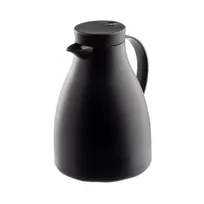 product of TableCraft Products 12667 Black Plastic Coffee Carafe, 50 Oz, With Glass Liner, Frosted Surface