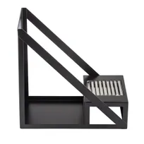 product of TableCraft 12782 Airpot Rack - 6.5" x 10.5" x 10.375", 1-Airpot, Black, Steel Drip Tray
