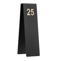 product of TableCraft Products 12796 - 1-25 Number Tents, 2" x 2" Stainless Steel, Black Powder Coated, Set