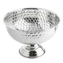 product of TableCraft Products 12850 - Stainless Steel Punch Bowl, 15-1/2" Dia x 10-1/2" H, Mirror Honeycomb