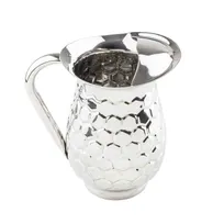 product of TableCraft 12853 - 2-1/2 Qt Pitcher, 64-95 oz, 18/8 Steel, Honeycomb, 7-3/4"x5-1/2"x8-1/2"