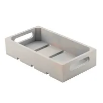 product of TableCraft Products 12898 - 1/3 Gastronorm Crate, 12-3/4" x 6-7/8" x 2-3/4", Gray Wood