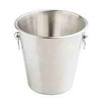product of TableCraft Products 12929 Wine Bucket, 4.5-Qt Stainless Steel 200 Brushed, 8-1/2" x 8-1/2" x 8"