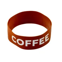 product of TableCraft Products 13090 Coffee Beverage Sign, 5" x 5" x 2", Silicone, Brown with White Lettering