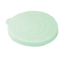 product of TableCraft 166BT - 10 oz Green Poly Dredge Lid for Fine Ground Spices, Snap-Tight Perforated Top