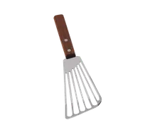 product of TableCraft Products 2003 Stainless Steel Slotted Turner, 6" Blade, Wood Handle
