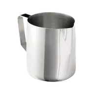 product of TableCraft Products 2014 Frothing Cup Creamer, 14-19 oz, Stainless Steel Finish, Dishwasher Safe