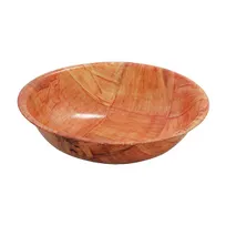 product of TableCraft Products 207 - 7" Mahogany Wooden Salad Bowl, 18 oz, 4-Ply, Hand Wash Only