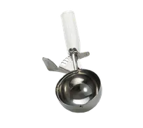 product of TableCraft 2106 - 6-Size Stainless Steel Ice Cream Disher, 5 oz, White Handle, 9.125" x 3.625"