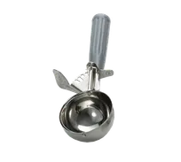 product of TableCraft Products 2108 - 4-5 oz Thumb Press Ice Cream Disher, 18/8 Stainless Steel, Gray Handle