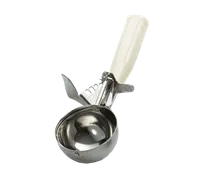 product of TableCraft 2110 - 10-Size Ivory Handle Stainless Steel Ice Cream Disher, 3-1/4 oz, 8.75" x 3.5" x 1.75"