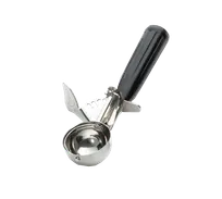 product of TableCraft 2130 - 30# Thumb Press Ice Cream Disher, 1.25 oz, 7.875" x 3.25" x 1.5", Steel, Black