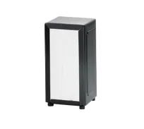 product of TableCraft Products 2212 Napkin Dispenser, 4" x 3-3/4" x 7-1/2", Steel Black, 3⅜" x 6-5/8" Napkins, Hand Wash