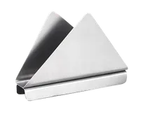 product of TableCraft Products 222 - Angled Brushed Stainless Steel Napkin Holder, Dishwasher Safe