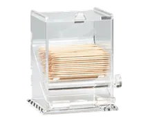 product of TableCraft 228 Toothpick Dispenser, 3-1/4"x3-1/4"x4-1/2", Acrylic Clear, Top Loading, Dishwasher Safe