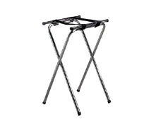 product of TableCraft Products 24 Tray Stand - 18-1/4" x 16-1/2" Top, 31-3/4" Height, Chrome Plated Double Bar