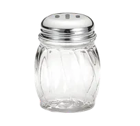 product of TableCraft Products 260SL Cheese & Spice Shaker, 6-9 oz Glass Jar, Slotted Chrome Top, Metal Lid