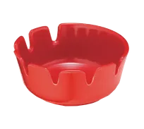 product of TableCraft Products 265R-1 Classic Deepwell Ashtray, 4" Red Melamine, Dishwasher Safe