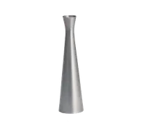 product of TableCraft Products 267 Metal Bud Vase, 6-1/2" Height 7", Zinc Alloy Brushed Finish, Hand Wash Only