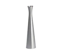 product of TableCraft Products 268 Metal Bud Vase, 7-3/4" Height, Brushed Zinc Alloy Metal, Hand Wash Only