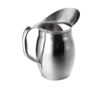 product of TableCraft 300 - 2-Qt Bell Water Pitcher, 64-95oz, 18/8 Stainless Steel, Ice Guard