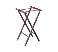 product of TableCraft 31 Tray Stand - 17.75" x 16.5" Top, 30.75" H, Mahogany, Spindle, Slip Rings