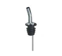 product of TableCraft 320A Free Flow Liquor Pourer, 1.1875 x 1.1875 x 4.625, Chrome Plated, Silver Spout, Without Collar