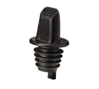 product of TableCraft Products 33BK Free Flow Liquor Pourer, Plastic, Black Spout, No Collar, Cash & Carry, 12 Per Polybag