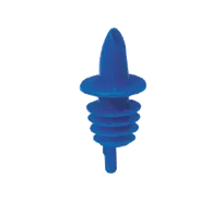 product of TableCraft 35BL Free Flow Liquor Pourer, Blue Plastic, Hand Wash Only, No Collar, 12 Per Bag