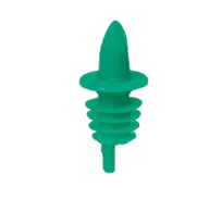product of TableCraft 35G Free Flow Liquor Pourer, Green Spout, Plastic, Collarless, 12/Bag, Hand Wash Only