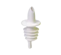 product of TableCraft 35W Cash & Carry Free Flow Liquor Pourer, White Plastic, Hand Wash Only, 12/Bag, Economy, No Collar