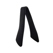 product of TableCraft Products 39100 Serving Tongs, 7" Stainless Steel & Silicone, Black, Heat Safe 400°F