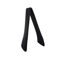 product of TableCraft Products 39101 Serving Tongs, 9" Black Steel & Silicone, Heat Safe 400°F, Dishwasher Safe