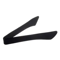 product of TableCraft Products 39102 - 12" Black Stainless Steel Silicone Serving Tongs, Heat-Safe 400°F