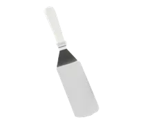 product of TableCraft 4100W Stainless Steel Turner - 15" OAL, 7" Rounded Blade, ABS Handle, Dishwasher Safe